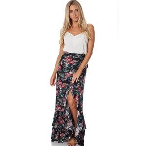 Auguste Stevie Frill Wrap Maxi Skirt